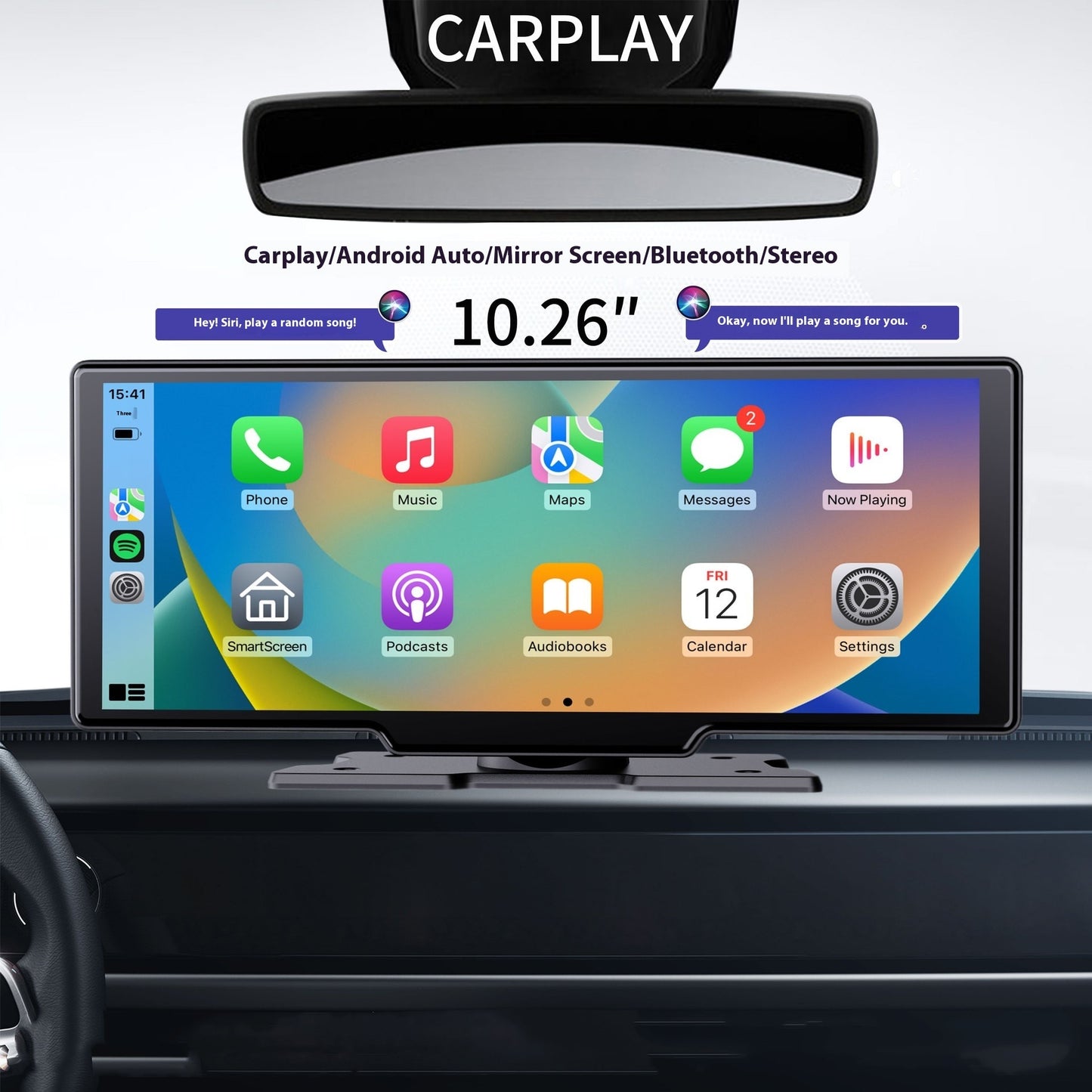 SmartDash Plug&Play 10 Inch Wide Touchscreen Car Player with Cameras
