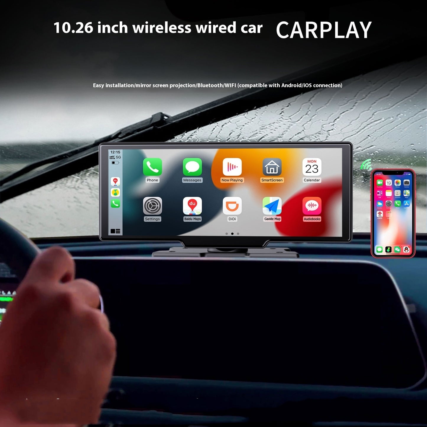 SmartDash Plug&Play 10 Inch Wide Touchscreen Car Player with Cameras